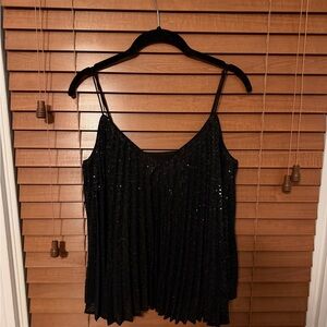 Banana Republic Black Sequin Swing Camisole size Small